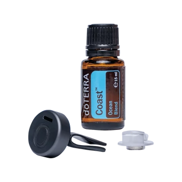 doTERRA Coast™ és Fém bevonatú csíptetős autós párologtató