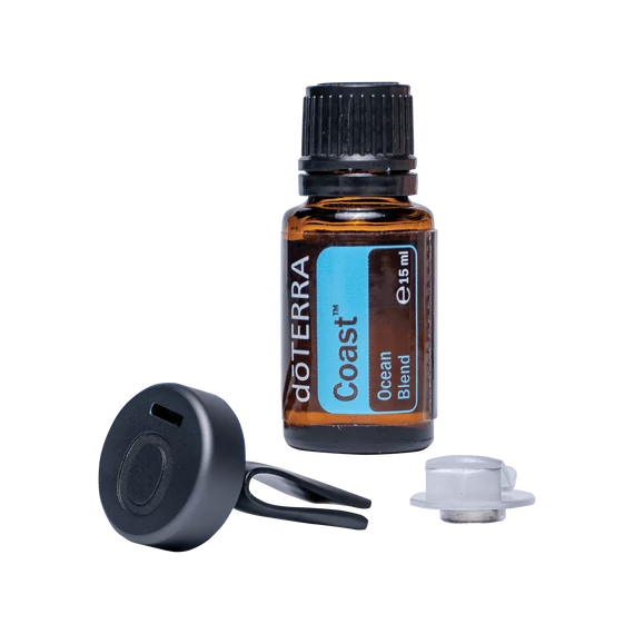 doTERRA Coast™ és Fém bevonatú csíptetős autós párologtató